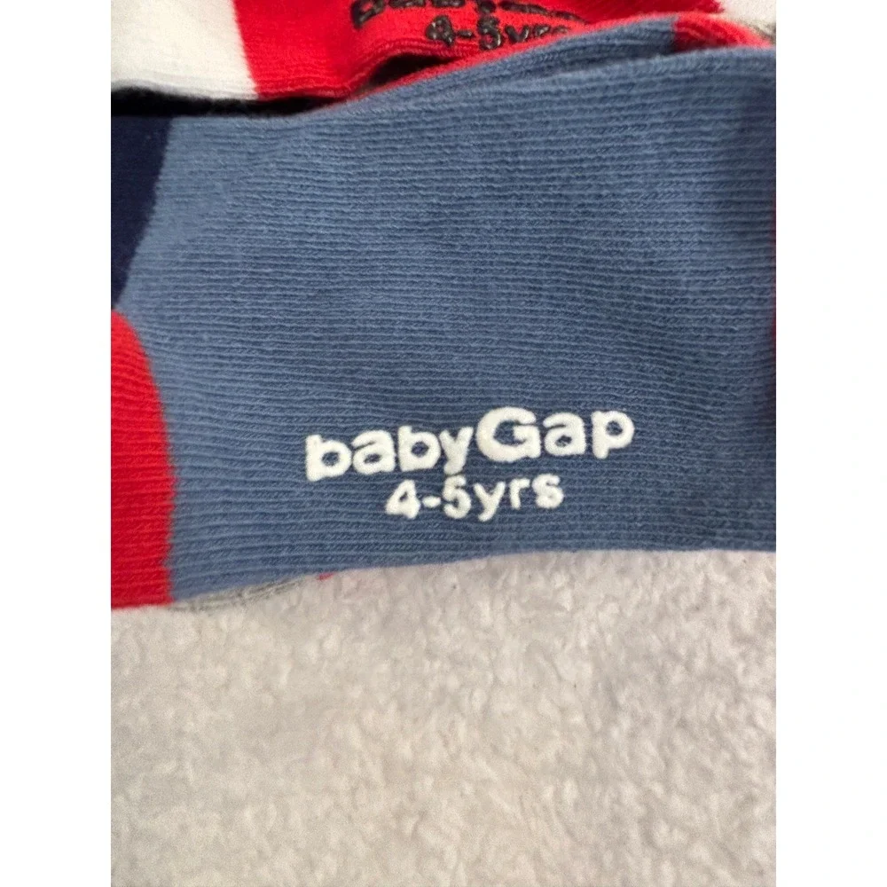 Baby Gap Disney Mickey Mouse Toddler Boy Socks 4-Pack Red Grey 4-5 Years NWT